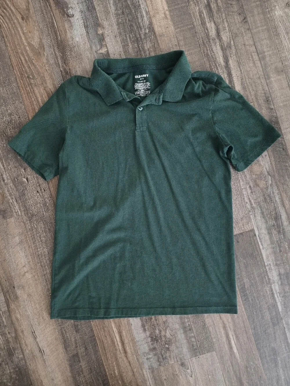 Old Navy Dark Green Short Sleeve Polo Size: XXL (18)